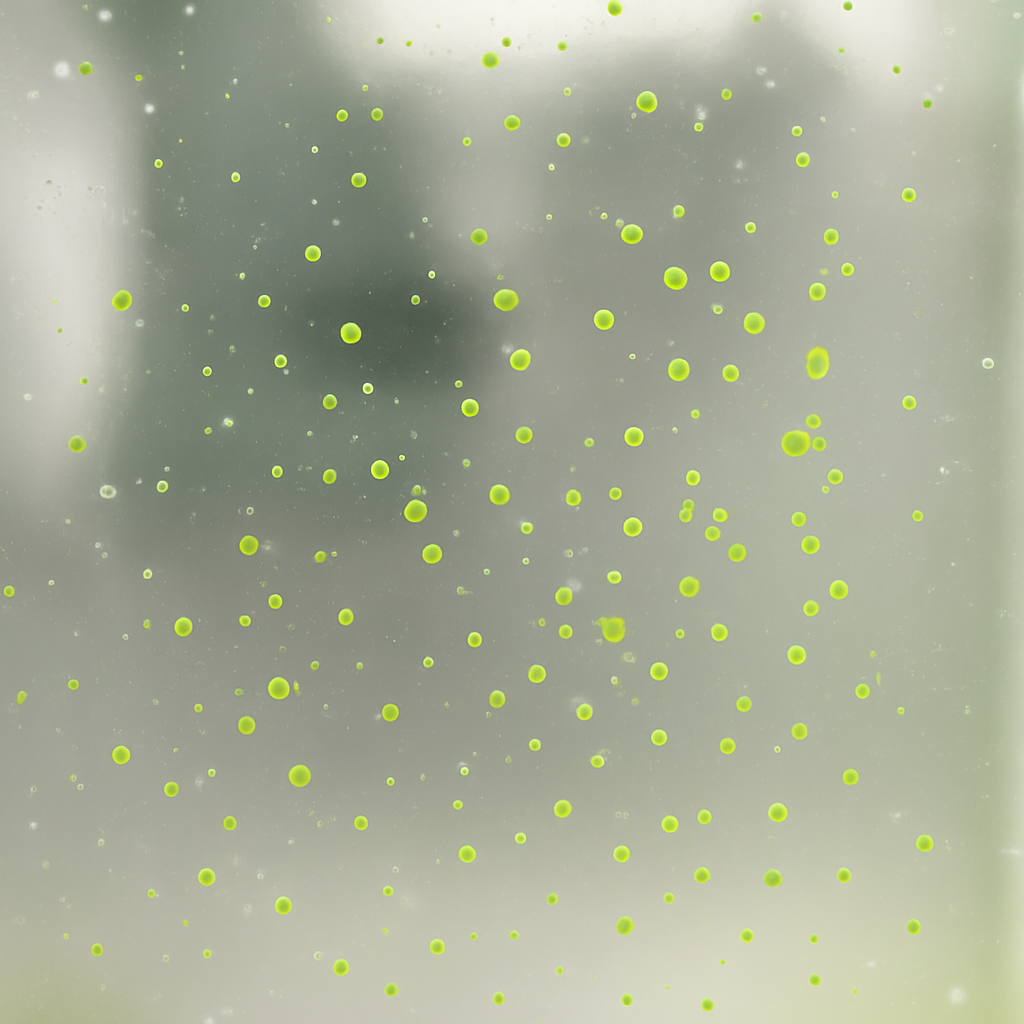 Algas de punto verde