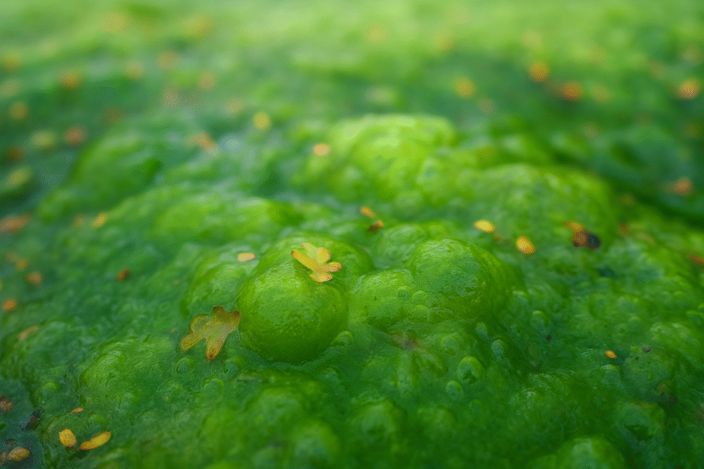 Alga agua verde